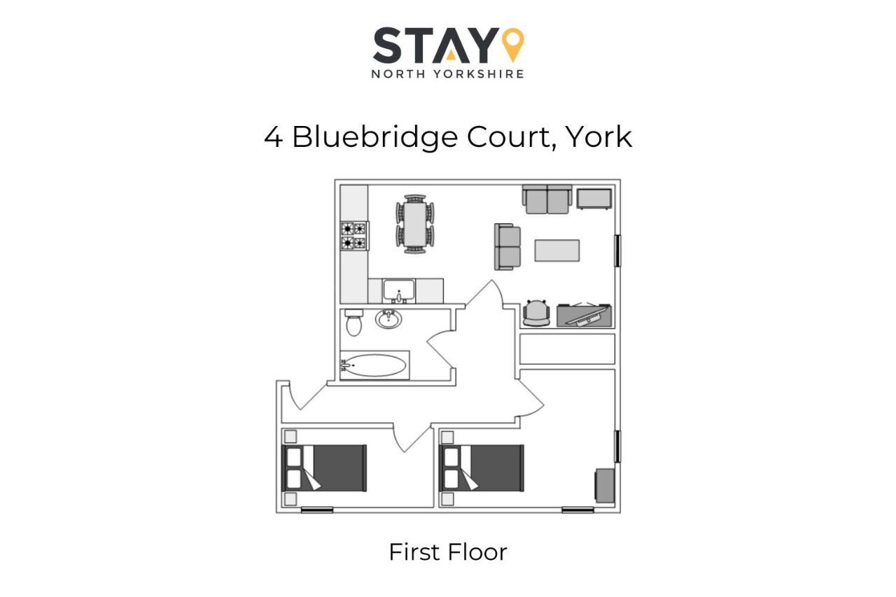 Apartament 4 Bluebridge Court York Zewnętrze zdjęcie